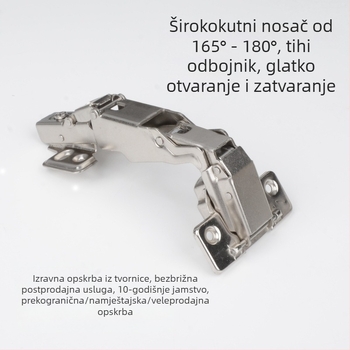 Hidraulični šarniri za sklopna vrata s kutem 165°/180°, s amortizerom – veliki kutni šarniri za ormariće s bufferom ugla