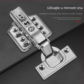 3.0 šarka od nehrđajućeg čelika za vrata ormara i prozore, moderan minimalistički dizajn s hidrauličnim tlomljivim amortizerom i oprugom