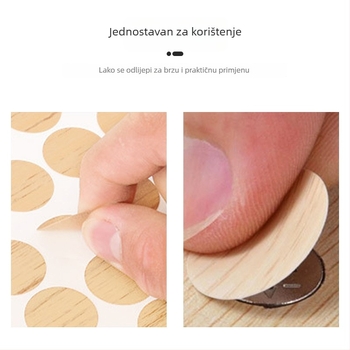 Samoljepljivi PVC poklopac za rupe u namještaju, 3-u-1, vodootporan i otporan na prašinu.