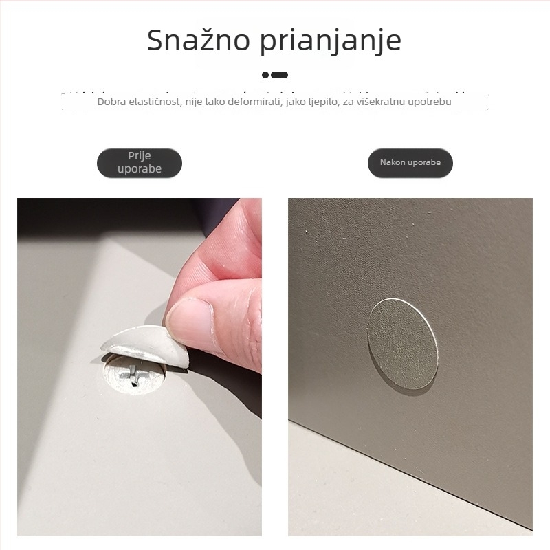 Samoljepljivi PVC poklopac za rupe u namještaju, 3-u-1, vodootporan i otporan na prašinu.