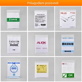 Prilagođene prozirne PE vrećice s automatskim zatvaranjem za hardverske dodatke uz otisak logotipa