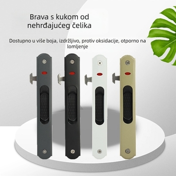 90° kuka-ključ za vrata i prozore, za aluminijske klizne prozore, pomična brava s jednoslojnim/dvostrukim bočnim mehanizmom