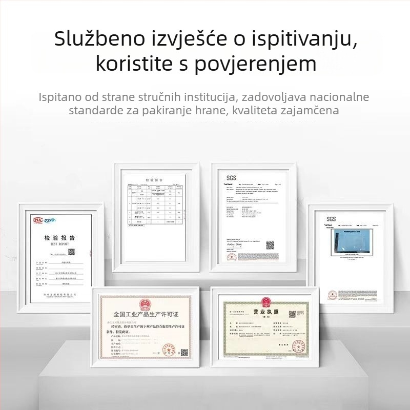 Prozirna samouzatvarajuća vrećica od čvrstog PE, velika za pakiranje hrane i skladištenje