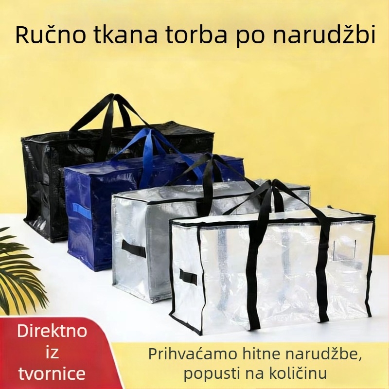 Sklopiva prozirna torba za pohranu za kućnu upotrebu – velika kapaciteta za odjeću i deke, za preseljenje