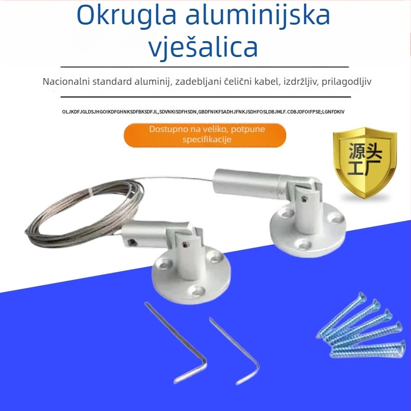 Podesiva sklopna klipsa od aluminijske legure za akrilne zaslone