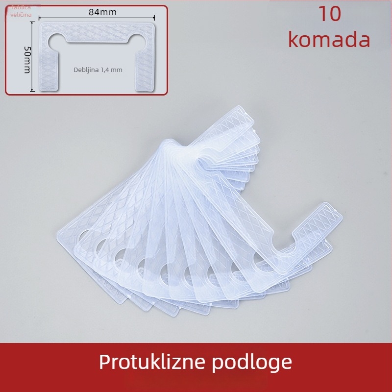 Klip za staklena vrata kupaonice sa šesterokutnim vijkom, bezokvirna tuš vrata, pribor za šarke, brtva, gumeni podmetač i dekorativni poklopac