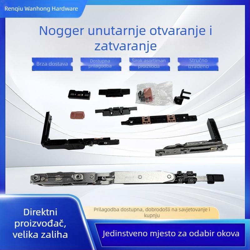 Okov za pretvaranje prozora: s ravnim otvorom na prozor s unutarnjim otvorom i obrnuto, u toplinski izoliranim aluminijskim okvirima