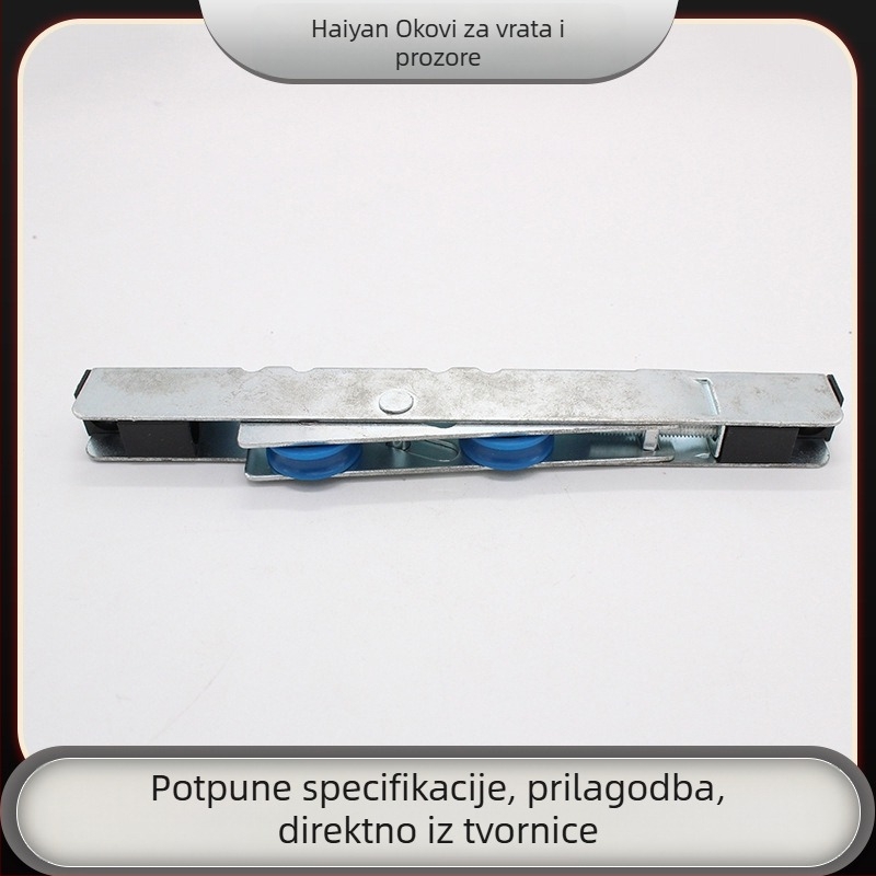 Klovni od aluminijske legure za klizna vrata i prozore s termalnim prekidom, dvostruka rolna, duga traka, širina 12,5 mm