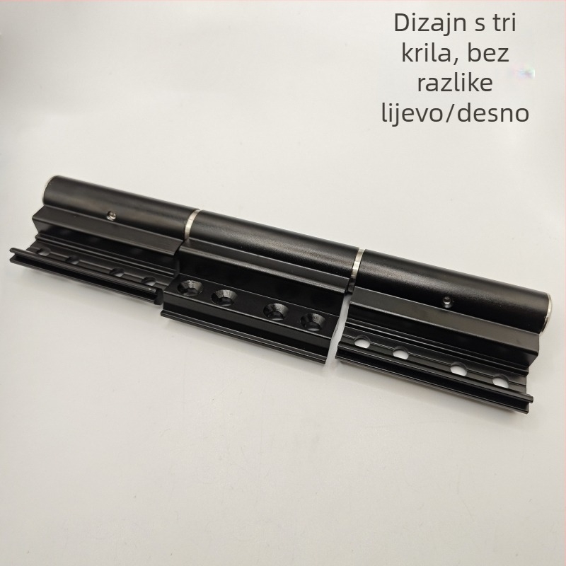 Šarka za skriveni okvir prema europskom standardu za aluminijske vrata i prozore, profil s C-kanalom, aluminijska legura, nehrđajući čelik