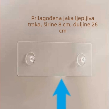 Dvostruki kuka s ljepilom bez bušenja za zidnu ormarić za muralne slike