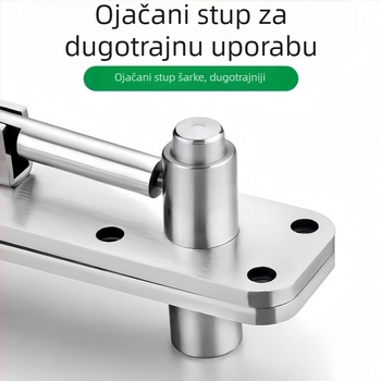 Nevidljiva 360° šarka za drvena vrata i ormariće, od nehrđajućeg čelika
