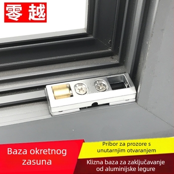 Zero Yue Bakrena klizna klupa s visećim zaptivačem za Break-Bridge aluminijske prozore, unutarnje otvaranje i unutarnji nagib, dijelovi od cinkove legure