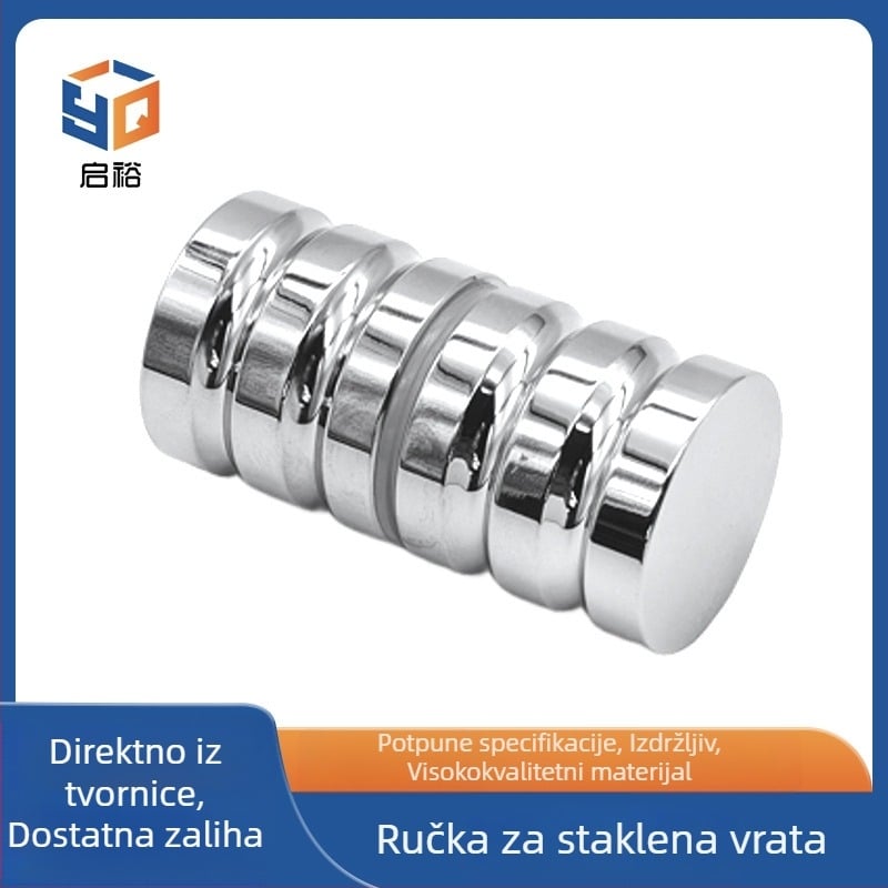 Čvrsta cilindrična ručka od aluminijske legure za staklena vrata tuš kabine