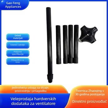 12-inčni stup ventilatora sa šest otvora – metalni dodaci