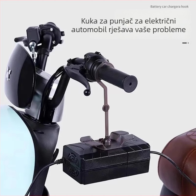 Držač za punjač električnog vozila, 360° rotirajući, protiv ispadanja, protuklizni nosač, praktičan držač