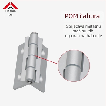 Hexinda aluminijske šarke za vrata – prilagodljiva ograničavajuća šarka za vrata hladnjaka i vrata pećnica, moderni minimalistički stil, 120°/135°/150° kutovi, površina pjeskano oksidirana, prava boja ili crna