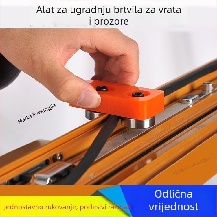 Rolni alat za ugradnju ljeplive trake za aluminijske prozore i vrata s toplinskim mostom