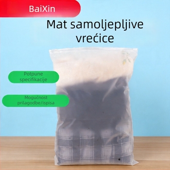 Torbe za odjeću sa zatvaračem, plastične vrećice za skladištenje odjeće, tiskabilne, 50 komada, izdržljiv zatvarač