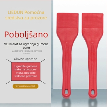 Višenamjenski alat za montažu vrata i prozora – PP materijal, debeći i ojačani brtveni pojas te štap za pritiskanje stakla