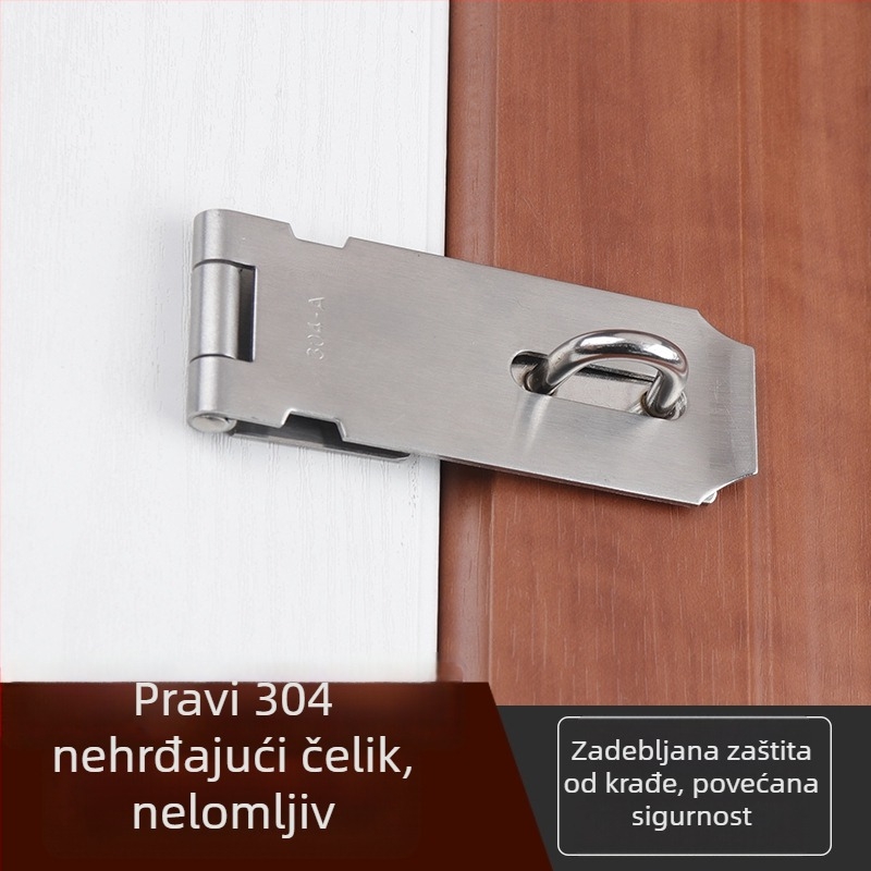 Deblji dverni zatvarač od 304 nehrđajućeg čelika, pravokutni kut od 90°, za vrata 3/4/5 inča, protiv krađe