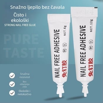 Nerđajući čelični kukica bez bušenja s jakim ljepilom za zid – za vješanje odjeće u dnevnoj sobi, kuhinji, domu