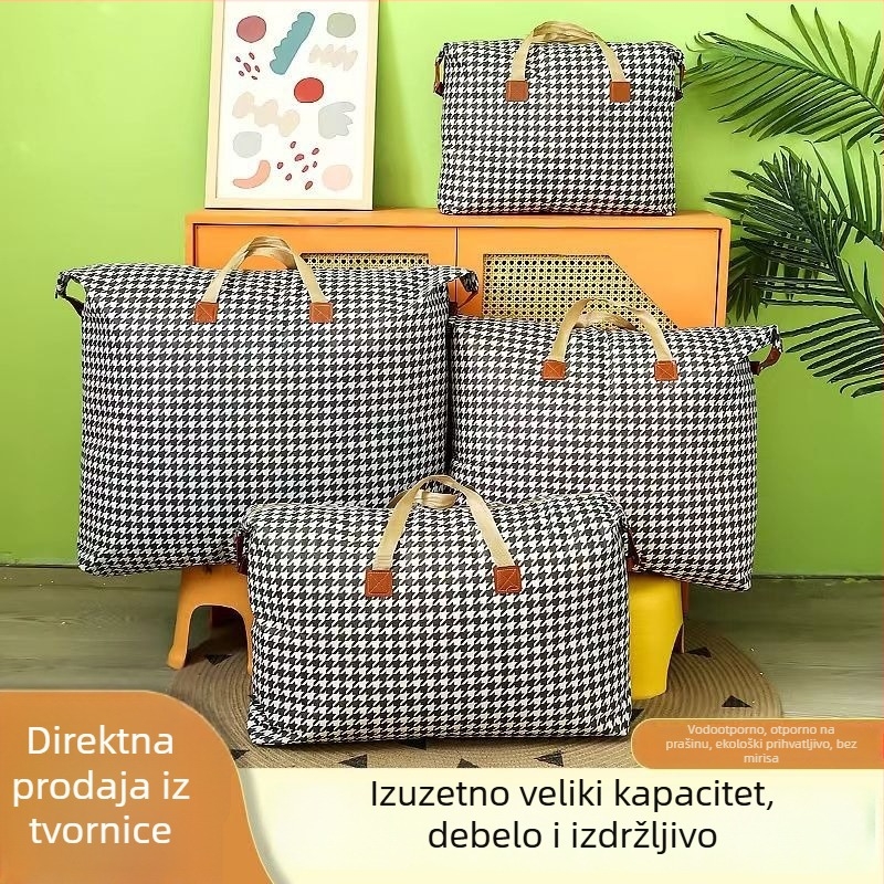 Torbe za skladištenje odjeće velikog kapaciteta, otporne na vlagu, sa zatvaračem, za selidbu