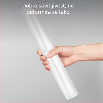 Deli PP10 A4 prozirni dokument folder sa zatvaračem, ekonomski paket od 10 komada