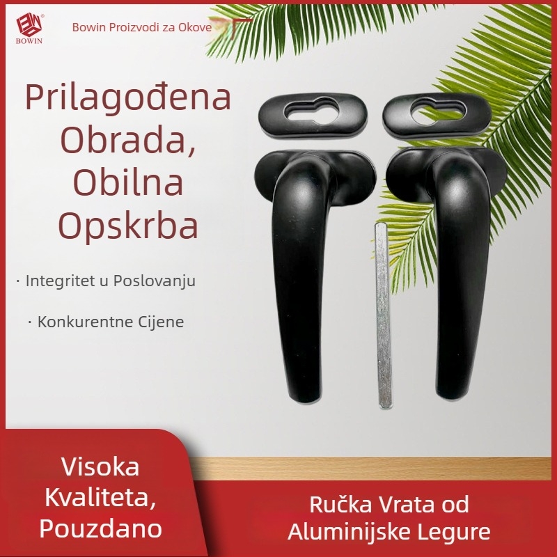 Vintage ručka od aluminijske legure za namještaj, ormar, klizna vrata i prozor – par čvrstih ručki