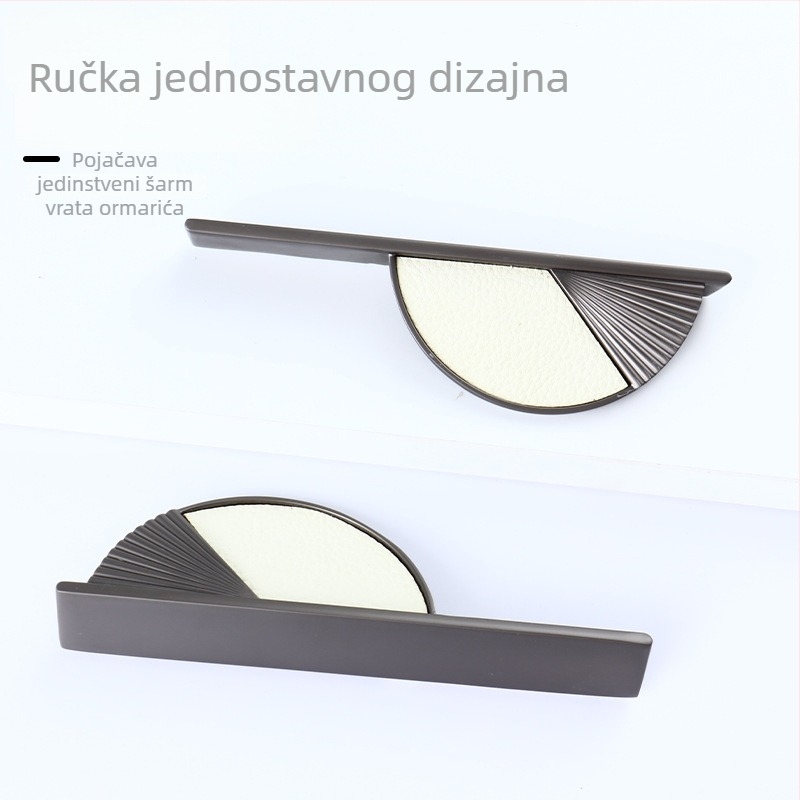 Moderna minimalistička dvostruka garderoba s ručkama od zinkove legure u zlatnoj i crnoj boji, dizajn pune visine
