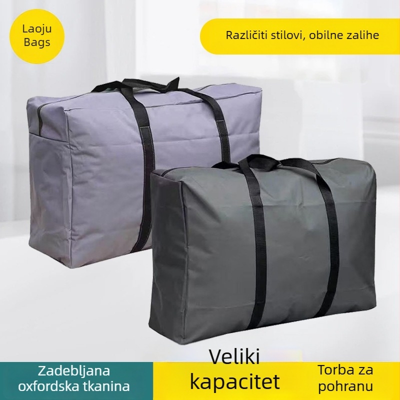 Torba za preseljenje od Oxford platna, vodootporna, velika kapaciteta, višenamjenska torba za prtljagu