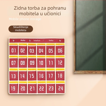 Zidna torbica za mobitel za razred, viseći organizator za mobitele i užad za preskakanje