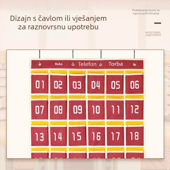 Zidna torbica za mobitel za razred, viseći organizator za mobitele i užad za preskakanje