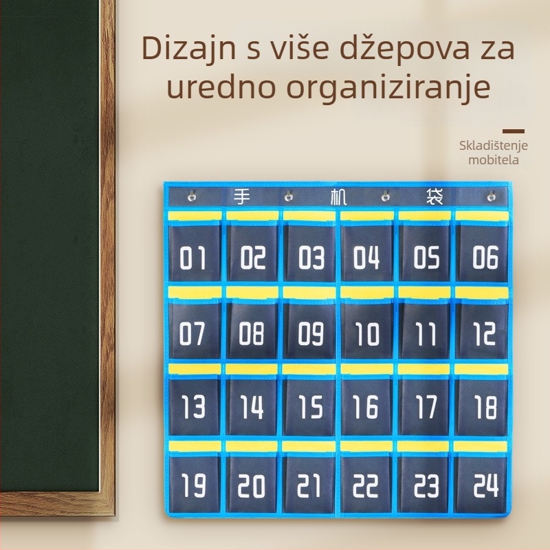 Zidna torbica za mobitel za razred, viseći organizator za mobitele i užad za preskakanje
