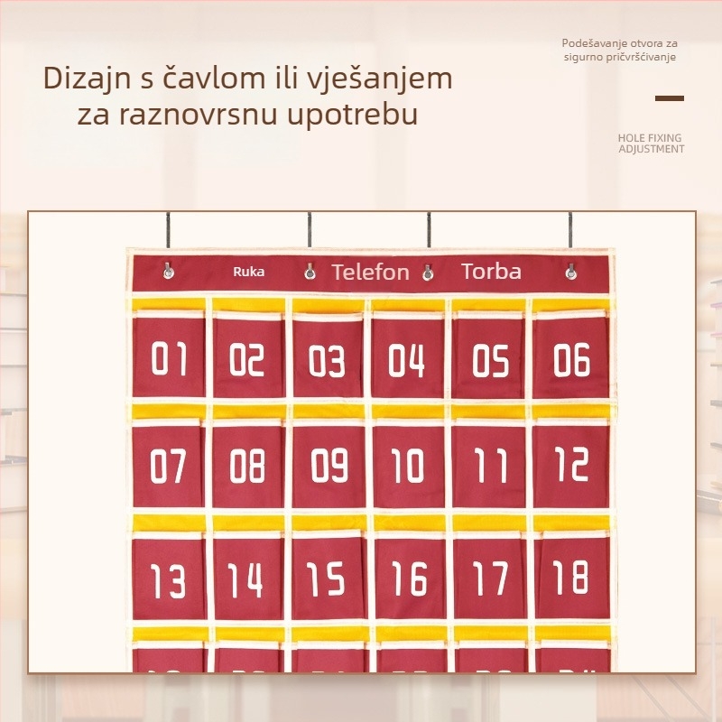 Zidna torbica za mobitel za razred, viseći organizator za mobitele i užad za preskakanje