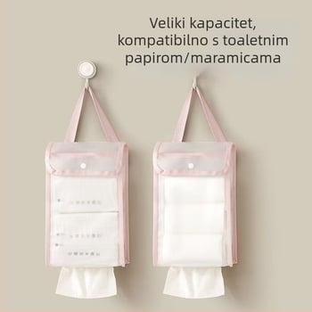 Zidna vrećica za maramice, vodootporan organizator kupaonice