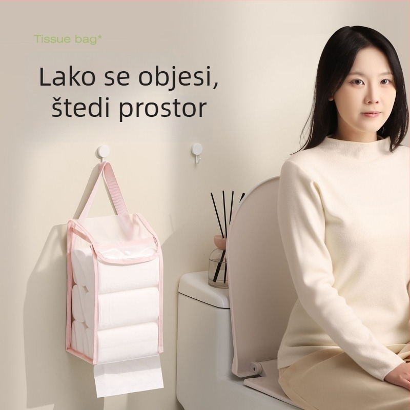 Zidna vrećica za maramice, vodootporan organizator kupaonice