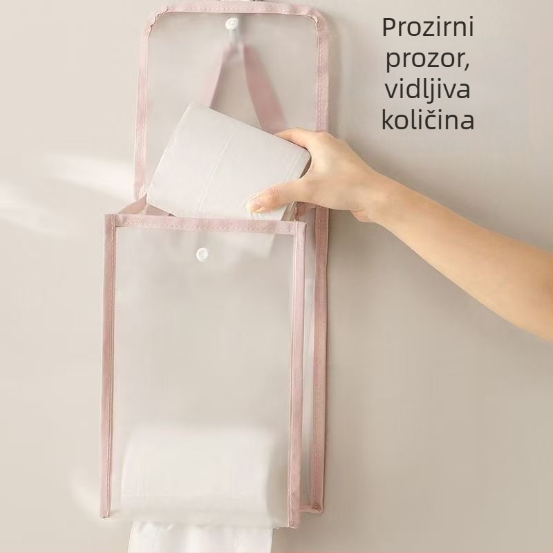 Zidna vrećica za maramice, vodootporan organizator kupaonice