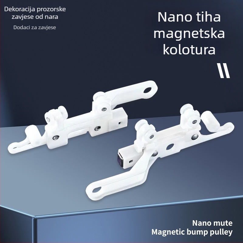 No. 11 magnetski zatvarač za tračnicu zavjese, sprječava propuštanje svjetla, glatka rolna, nano tišilo, magnetsko privlačenje