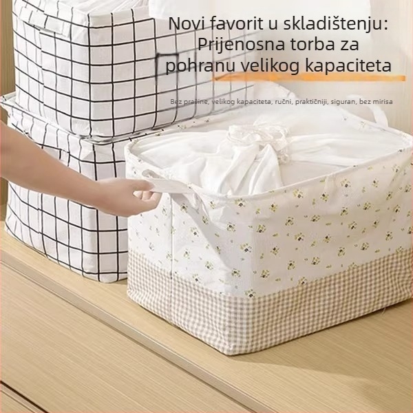 Torba za pohranu odjeće sa šnurlom, velika kapaciteta, za kućnu upotrebu, otporna na prašinu i vlagu