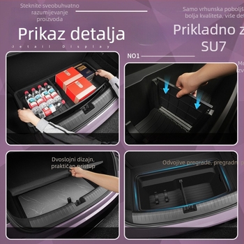 Donja kutija za pohranu u prtljažniku Xiaomi SU7/YU7 – unutarnji organizator automobila