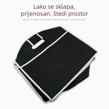 Sklopivi organizator prtljažnika od netkanog materijala, višenamjenski vodootporni spremnik za pohranu.