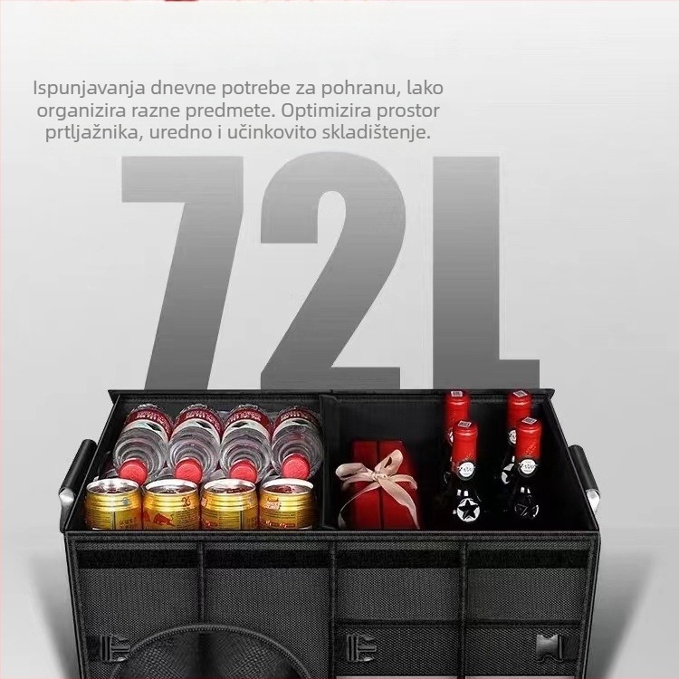 Zhenhong Organizator prtljažnika, sklopiva kutija za pohranu, vodootporna, Oxford platno, 36/72/110 L, s držakom i mogućnošću otiska logotipa