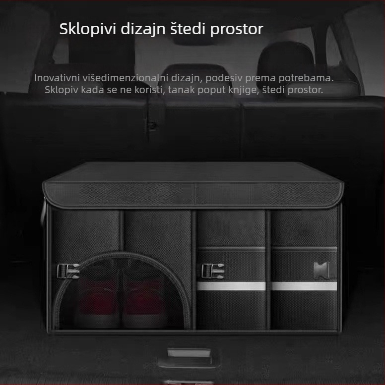 Zhenhong Organizator prtljažnika, sklopiva kutija za pohranu, vodootporna, Oxford platno, 36/72/110 L, s držakom i mogućnošću otiska logotipa