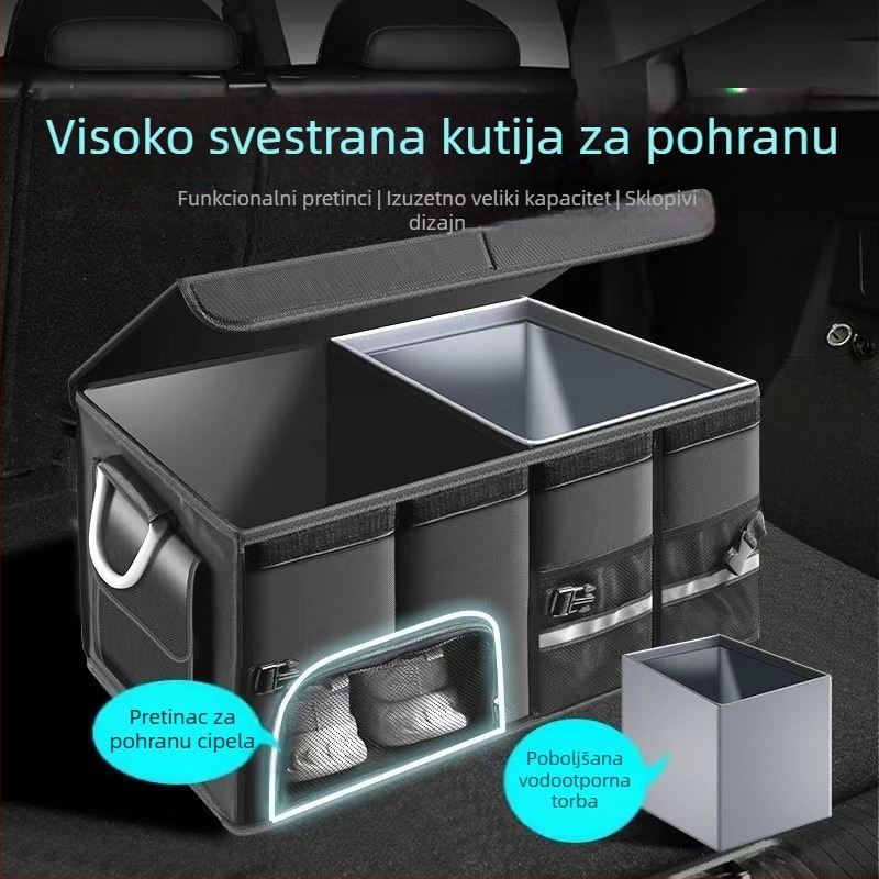 Zhenhong Organizator prtljažnika, sklopiva kutija za pohranu, vodootporna, Oxford platno, 36/72/110 L, s držakom i mogućnošću otiska logotipa
