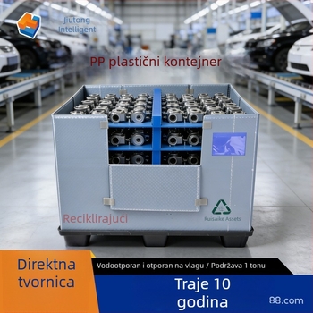 Sklopiva kutija s honeycomb panelom i bočnim otvorom, logistička obrtna kutija