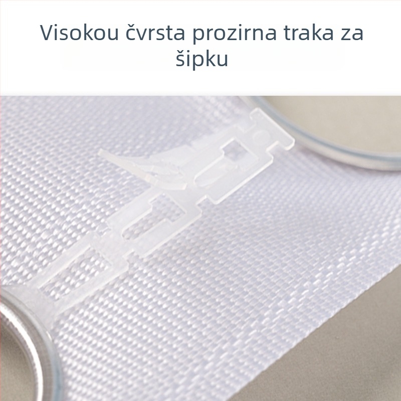 Prilagođena zavjesa traka od poliestera, perforirana tekstilna traka, zavjese dodaci s rimskim prstenom