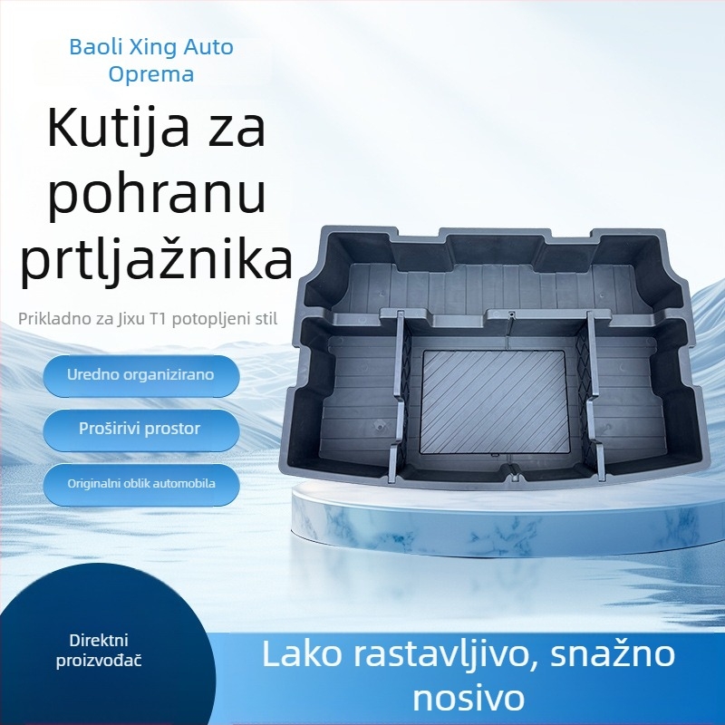 Organizator prostora prtljažnika za Extreme Fox T1, sklopni unutarnji višenamjenski spremnik od ABS-a