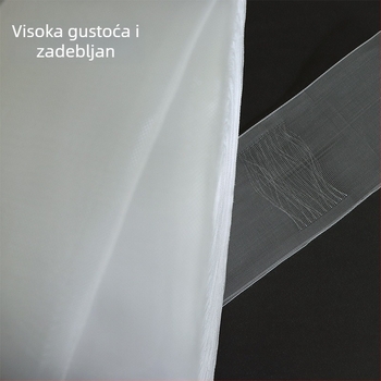 Prozirna najlonska traka za zavjese s perforiranim podlogom i ojačanom kukom trakom