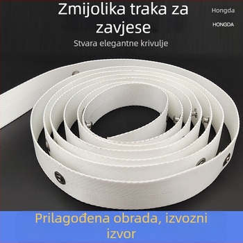 Traka zavjese u obliku zmije sa S-oblikovanom vodilicom, najlon, kućni tekstil