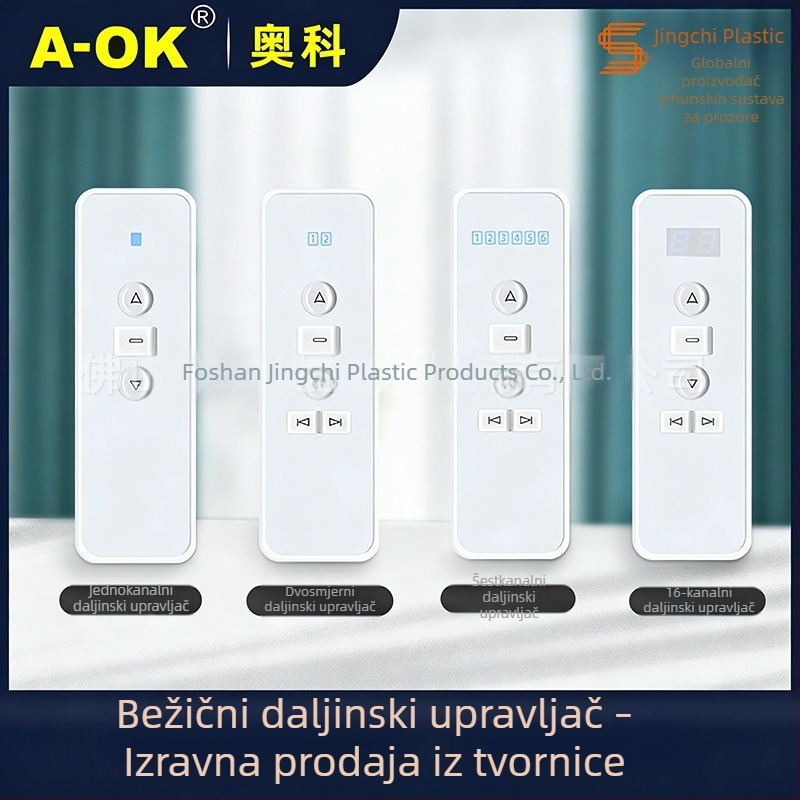 AC123 serija električnih zavjesa – ručni daljinski upravljač s 433 MHz RF transmiter